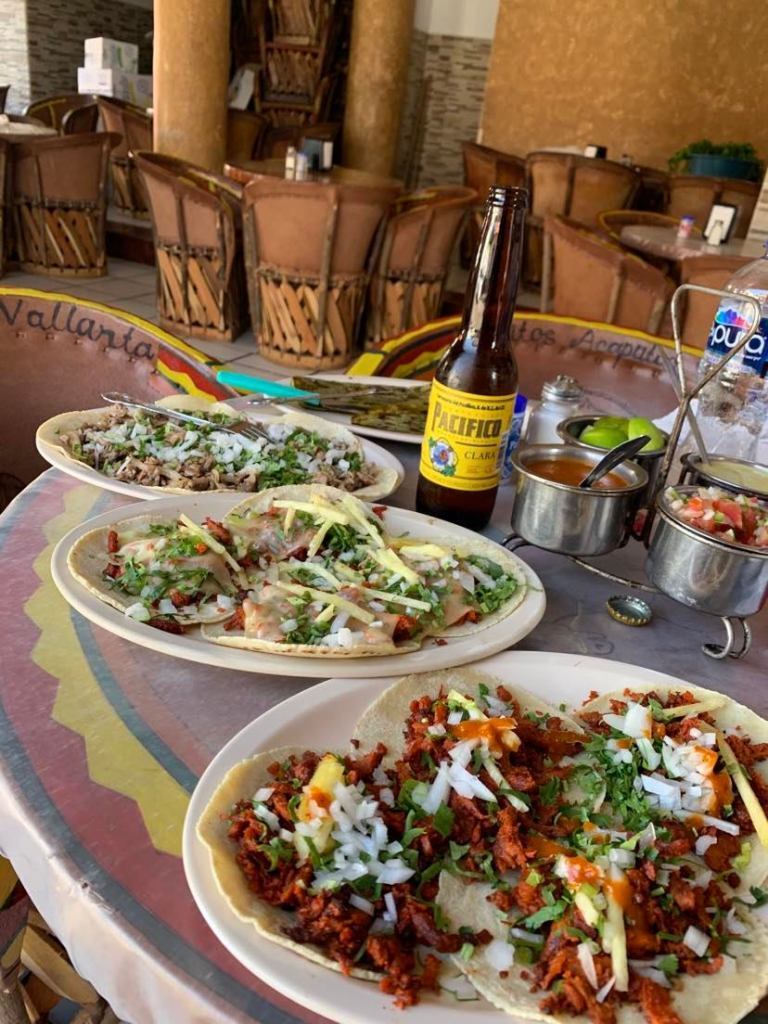 3 Types of tacos on plates
