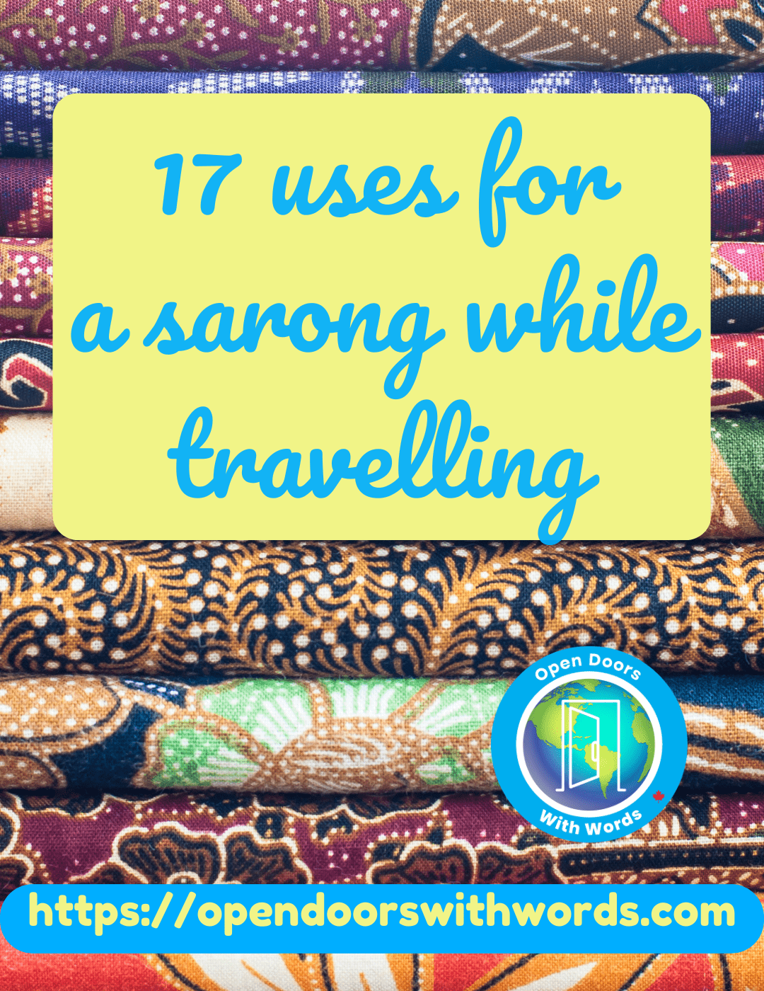 17 Uses for a Sarong While Travelling