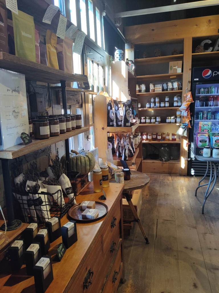 Higher Ground Cafe products on shelves