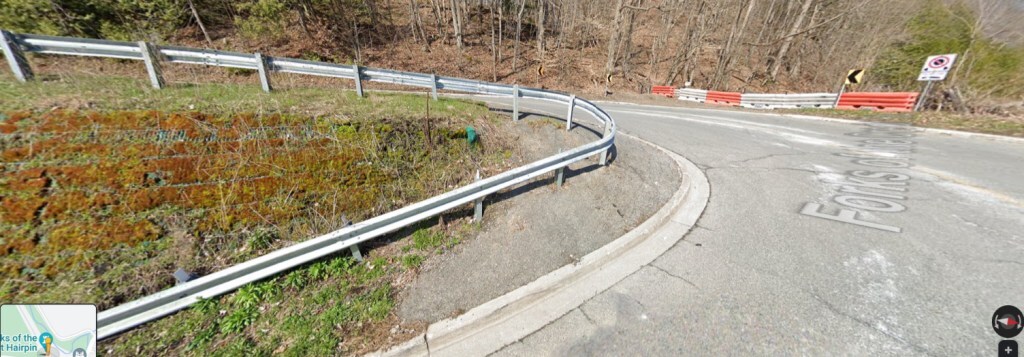 Curve on Forks of the Credit road