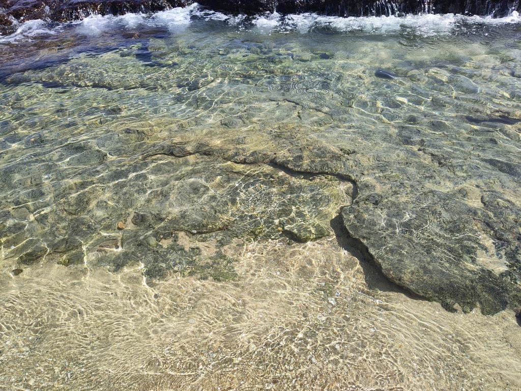 The water at Playa La Entrega