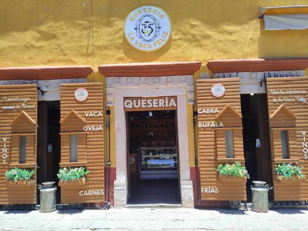 Outside of the Cheese Shop "Quesaria, La Vaca Feliz