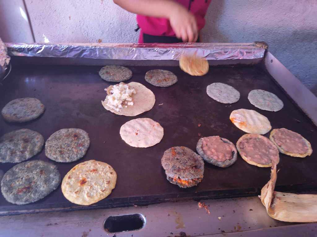 Gorditas in Bernal, Mexico.