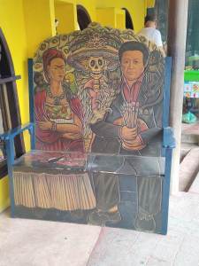 Bench at the Tierra Huichol Store