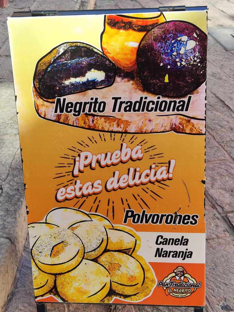 Sign for El Negrito Tradicional Bakery