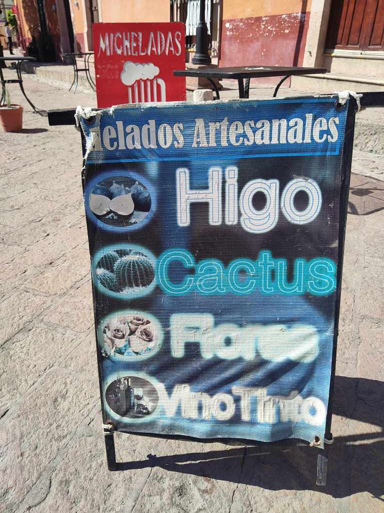 Sign for Rockalito in Bernal, Mexico.