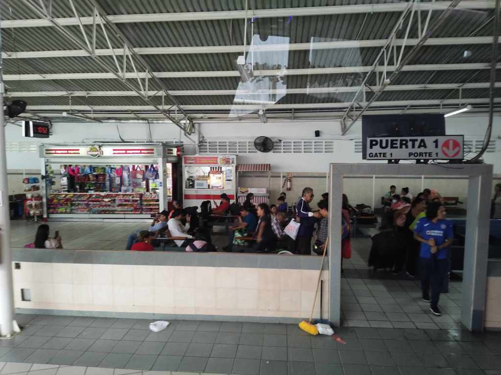 Bus terminal in Mexico