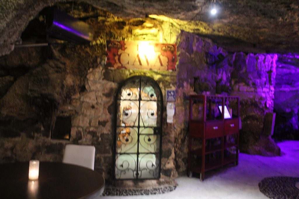 Wine Cellar in Alux Restaurant and Lounge.